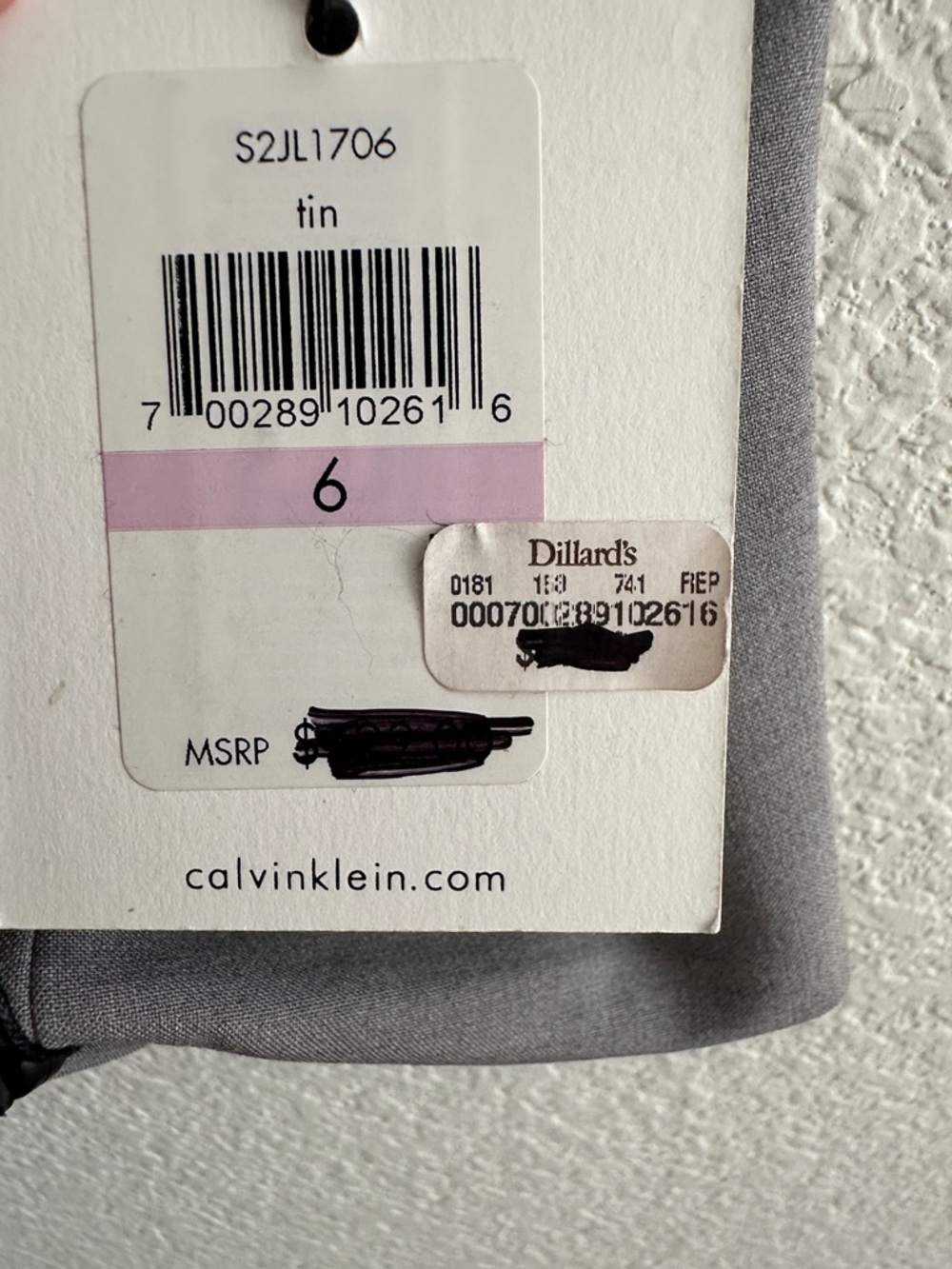 Calvin Klein Tailored Light Gray Women's Blazer - Picture 2 of 6